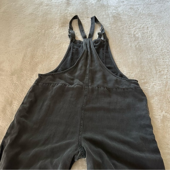 Aerie Lounge Charcoal Gray Overalls Size Medium - Picture 11 of 12